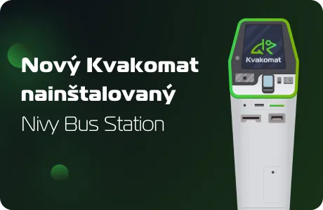 Nový bitcomat nainštalovaný: Nivy autobusová stanica