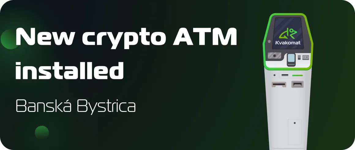 New crypto ATM installed: Banská Bystrica