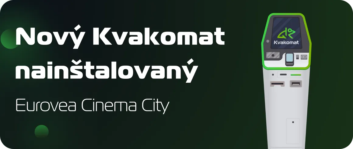 Nový bitcomat nainštalovaný: Eurovea Cinema City