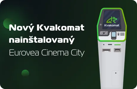 Nový bitcomat nainštalovaný: Eurovea Cinema City