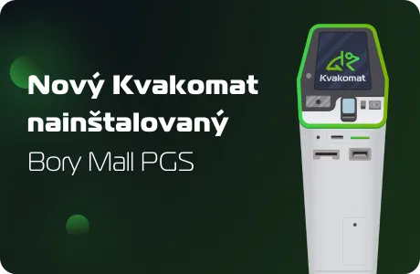 Nový bitcomat nainštalovaný: Bory Mall PGS