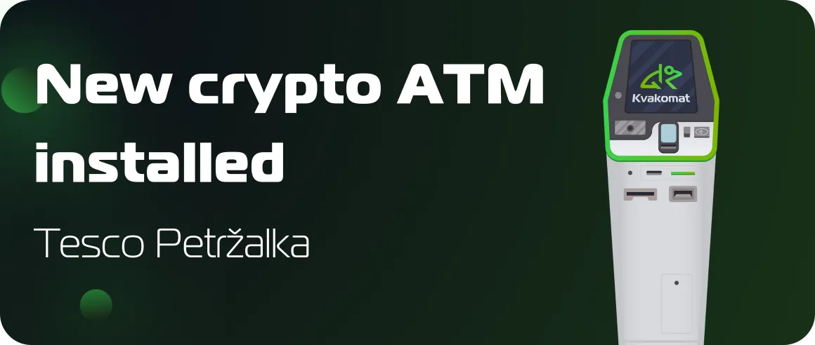 New crypto ATM installed: Tesco Petržalka