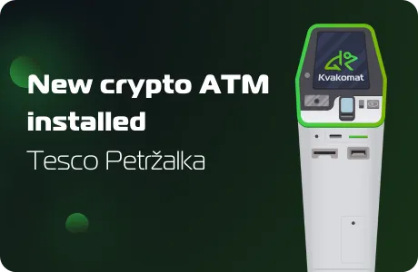 New crypto ATM installed: Tesco Petržalka