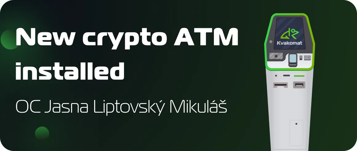 New crypto ATM installed: OC Jasna, Liptovský Mikuláš