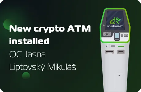 New crypto ATM installed: OC Jasna, Liptovský Mikuláš