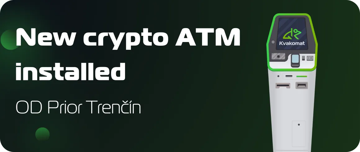 New crypto ATM installed: OD Prior, Trenčín