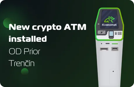 New crypto ATM installed: OD Prior, Trenčín