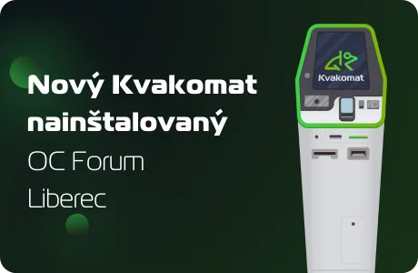 Nový bitcomat nainštalovaný: OC Forum, Liberec