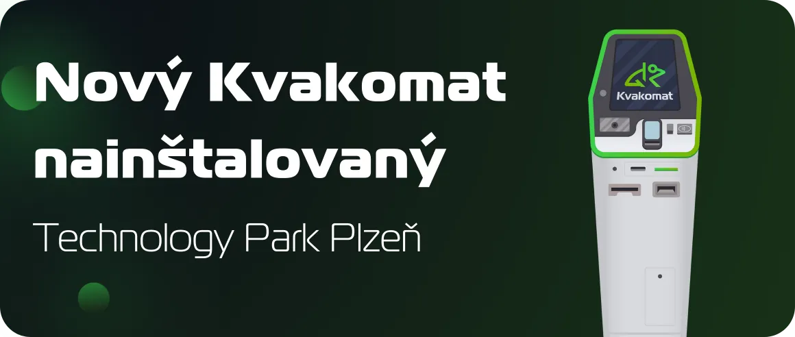 Nový bitcomat nainštalovaný: Technology Park, Plzeň