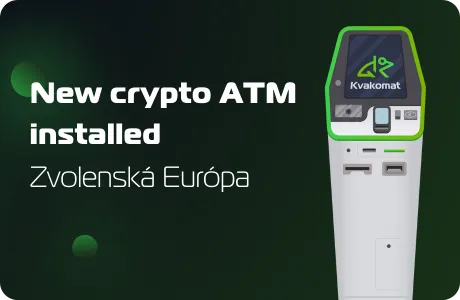New crypto ATM installed: Zvolenská Európa Shopping Center