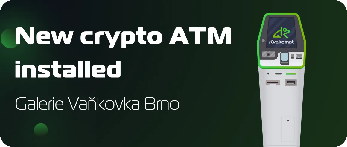 New crypto ATM installed: Galerie Vaňkovka, Brno