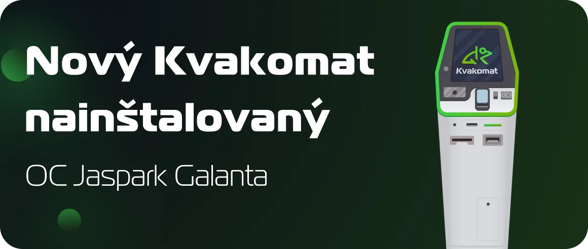 Nový bitcomat nainštalovaný: OC jaspark , Galanta