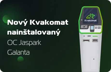 Nový bitcomat nainštalovaný: OC jaspark , Galanta