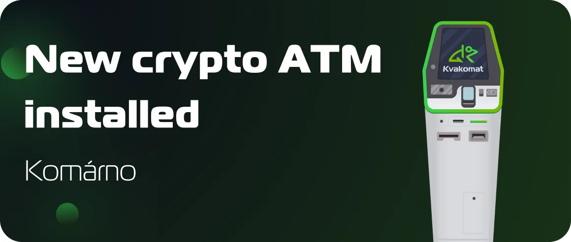 New crypto ATM installed: Komárno Shopping Center