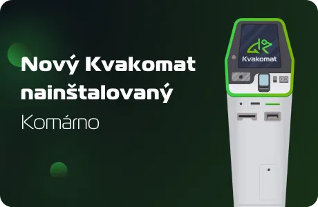 Nový bitcomat nainštalovaný: Komárno Shopping Center