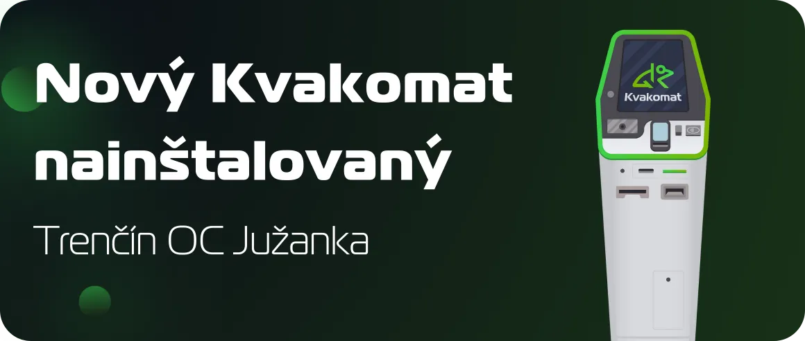 Nový bitcomat nainštalovaný: Trenčín OC Južanka