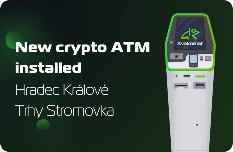 New crypto ATM installed: Hradec Králové Trhy Stromovka