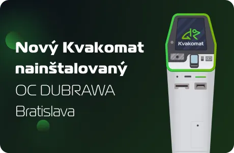 Nový bitcomat nainštalovaný: OC DUBRAWA - Bratislava