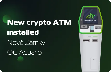 New crypto ATM installed: Nové Zámky, OC Aquario