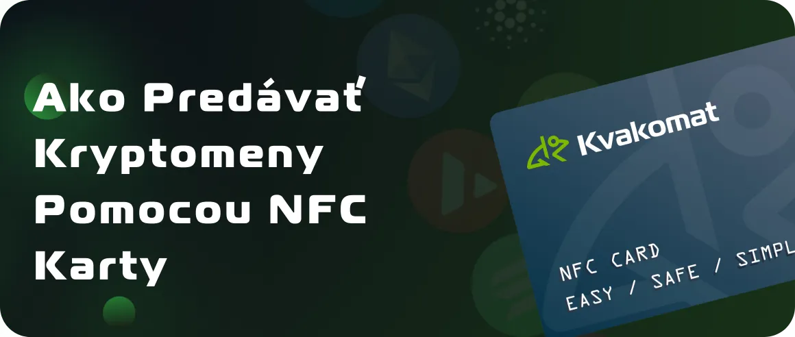 Ako predávať kryptomeny pomocou NFC karty