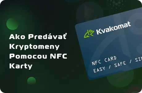 Ako predávať kryptomeny pomocou NFC karty