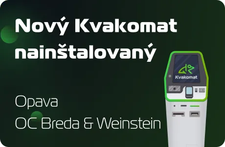 Nový Kvakomat nainštalovaný: OC Breda & Weinstein