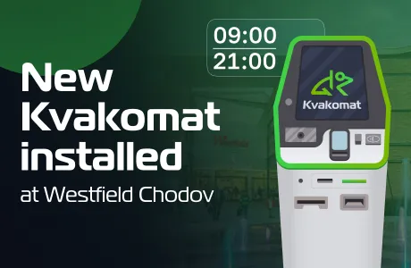 New Kvakomat Installed at Westfield Chodov