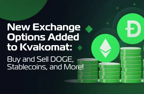 New Exchange Options Added to Kvakomat: Buy and Sell DOGE, Stablecoins, and More!