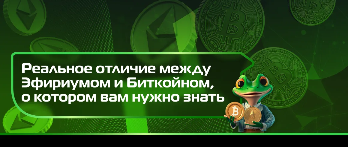 Реальное отличие между Эфириумом и Биткойном, о котором вам нужно знать