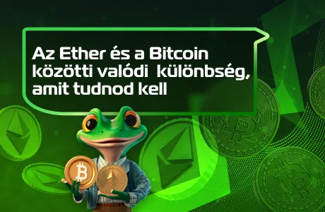 Az Ether és a Bitcoin közötti valódi különbség, amit tudnod kell