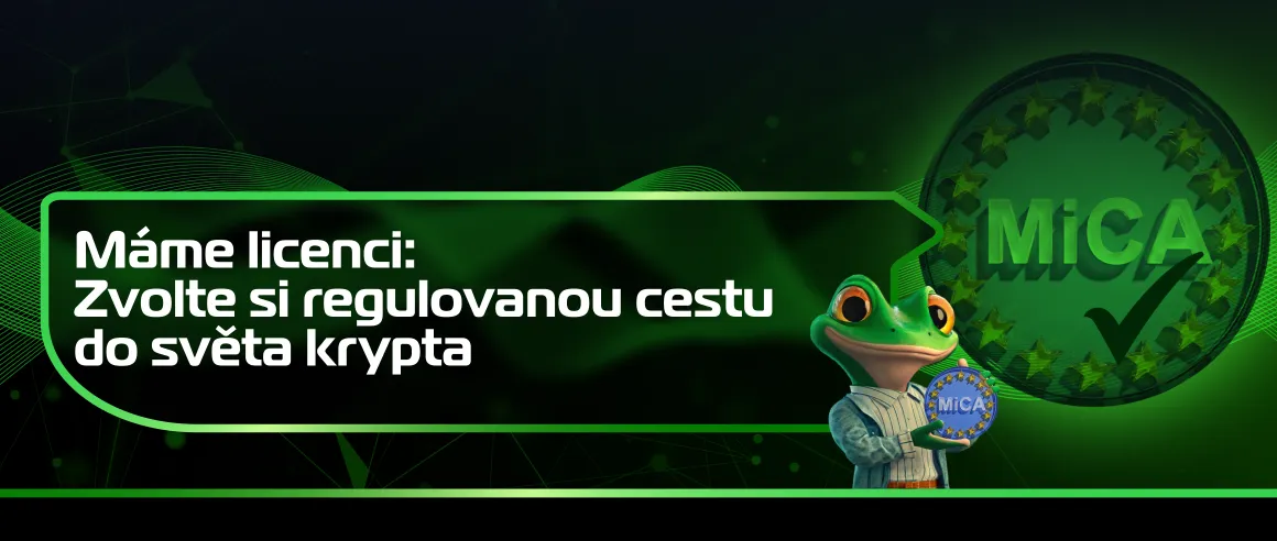 Jsme licencováni podle MiCA: Zvolte si regulovanou cestu do světa krypta